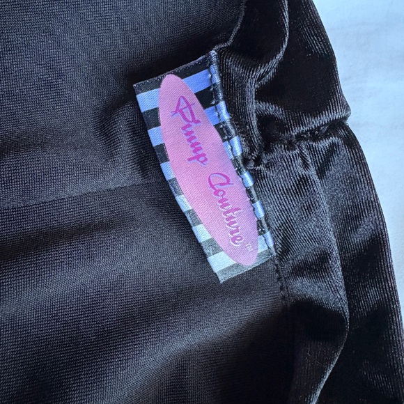 Pinup Couture Marilyn Black Ruched Swimsuit Retro Bathing Suit One-Piece - Small - Picture 3 of 6